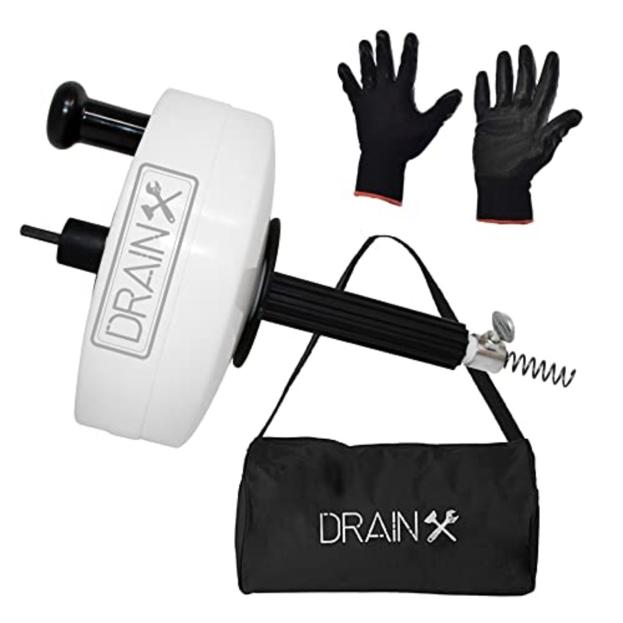 Auger Drill Attachment - DrainX Power Pro 50-FT Steel Drum