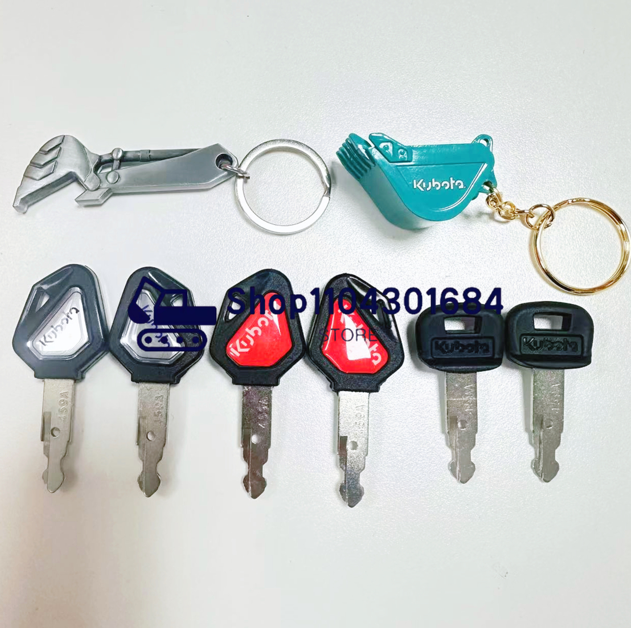 Heavy Equipment Keychain - 2 Pcs Heavy Equipment 459A Ignition