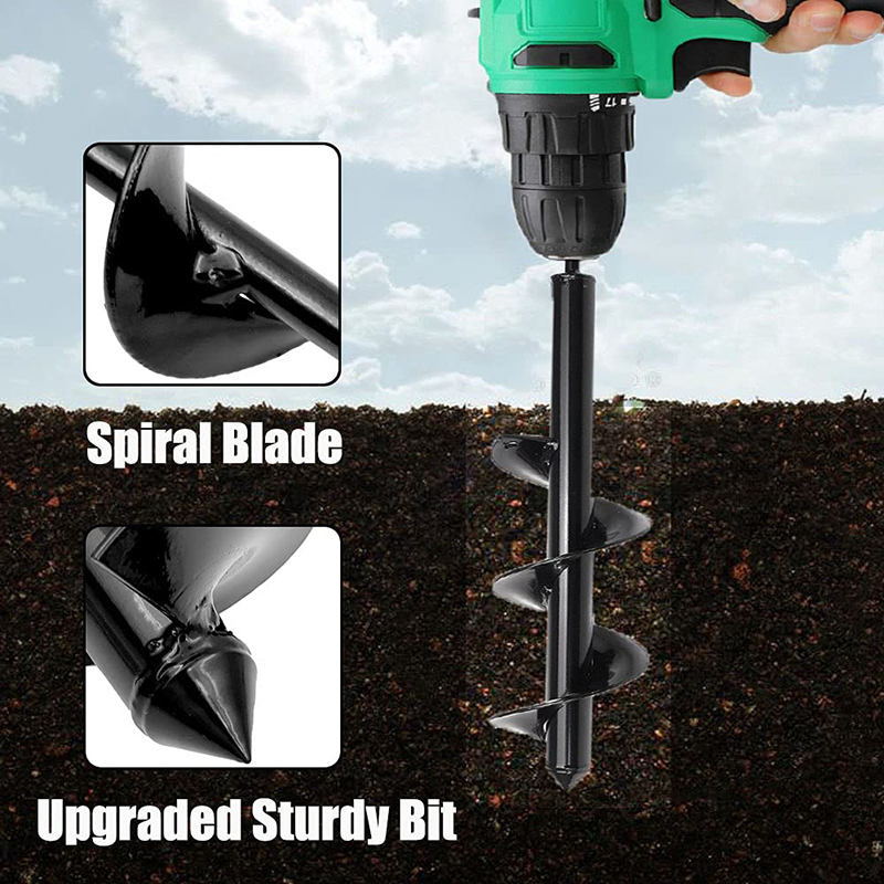 Garden Auger Spiral Drill Bit  - Auger Drill Attachment incelemesi ve fiyatı