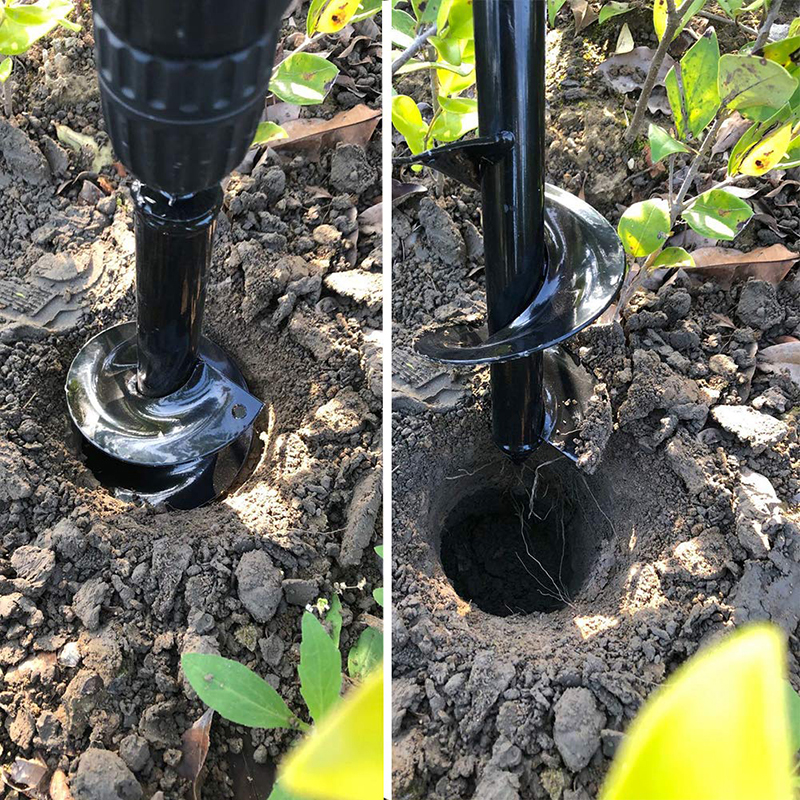 Garden Auger Spiral Drill Bit  - Auger Drill Attachment incelemesi ve fiyatı