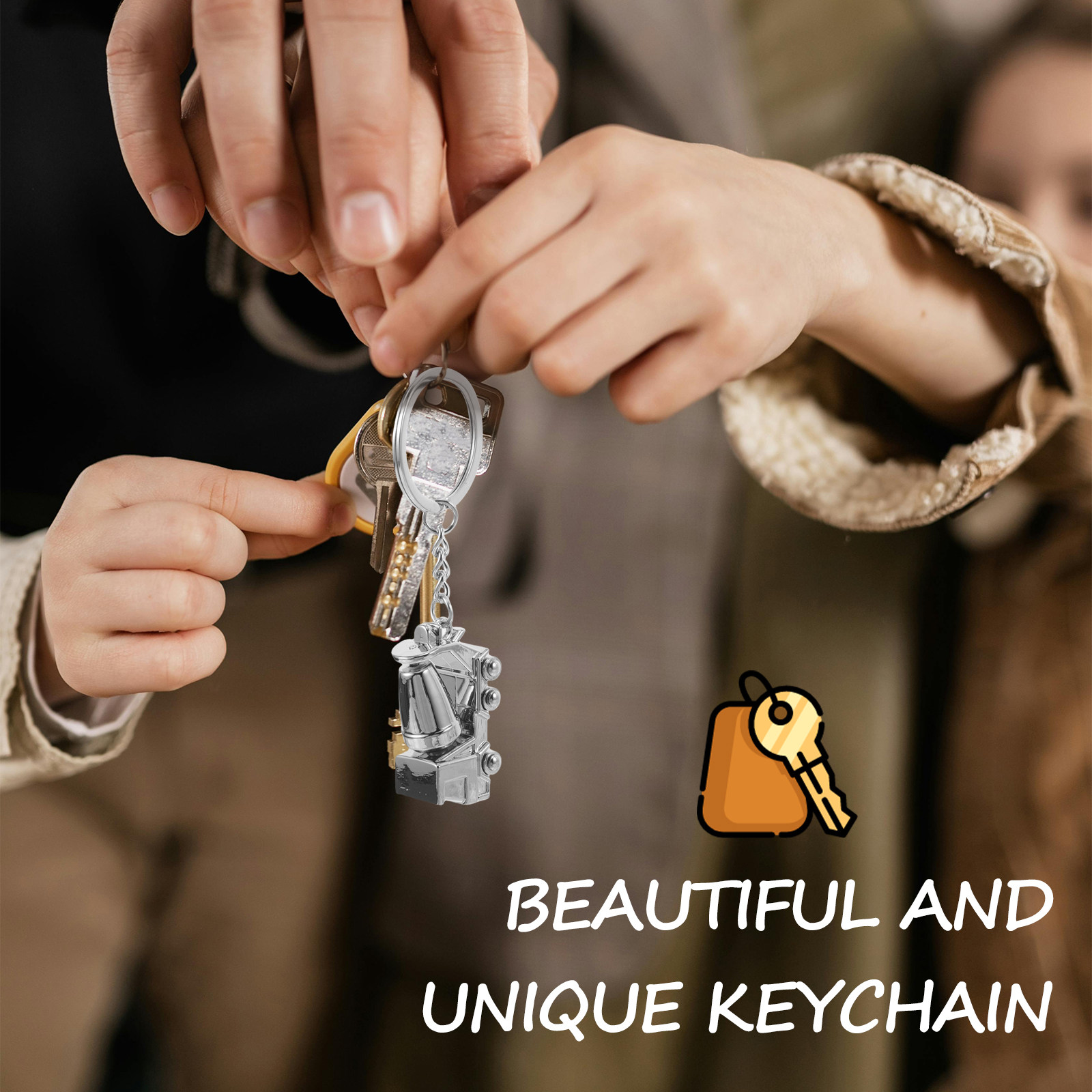 Alloy Keychain 3D Mixer Truck  - Heavy Equipment Keychain incelemesi ve fiyatı
