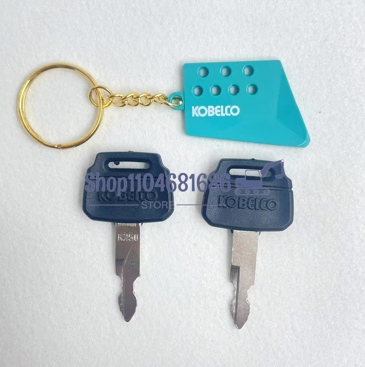 2pcs K250 Key for Kobelco for  - Heavy Equipment Keychain incelemesi ve fiyatı