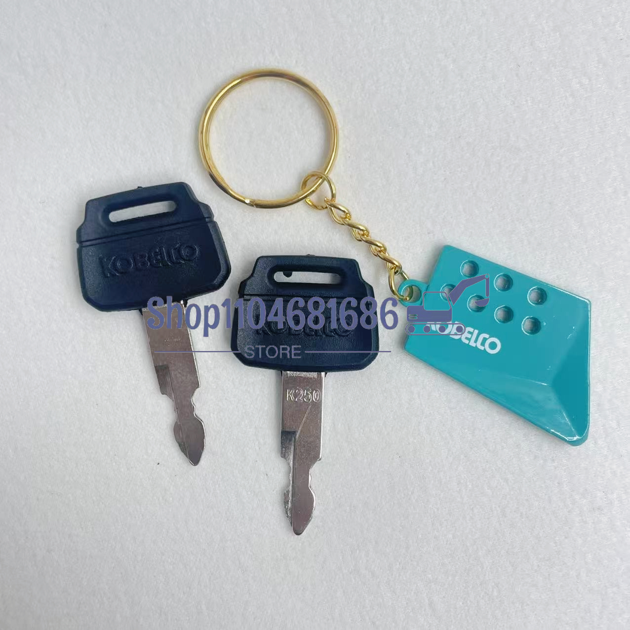 2pcs K250 Key for Kobelco for  - Heavy Equipment Keychain incelemesi ve fiyatı
