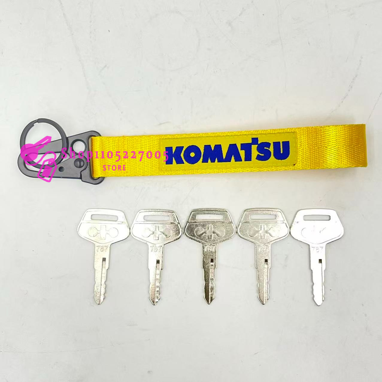 2/5/10PCS 787 Key for Komatsu  - Heavy Equipment Keychain incelemesi ve fiyatı