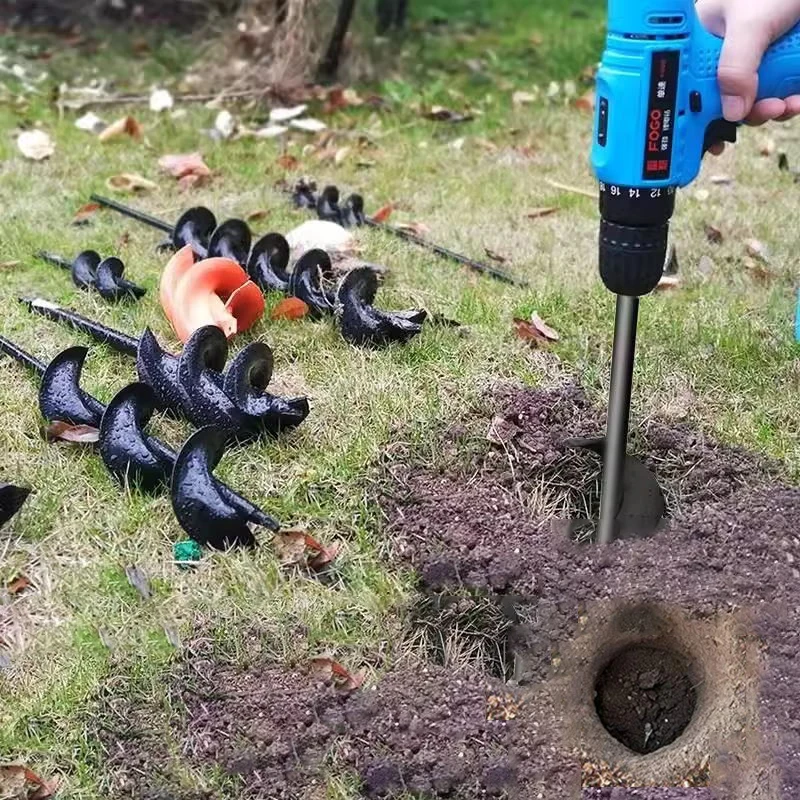 LUSQI 1Pc Garden Auger Spiral  - Auger Drill Attachment incelemesi ve fiyatı