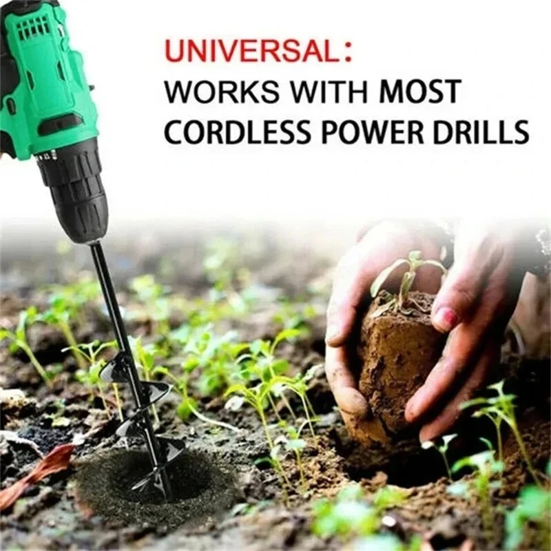 LUSQI 1Pc Garden Auger Spiral  - Auger Drill Attachment incelemesi ve fiyatı