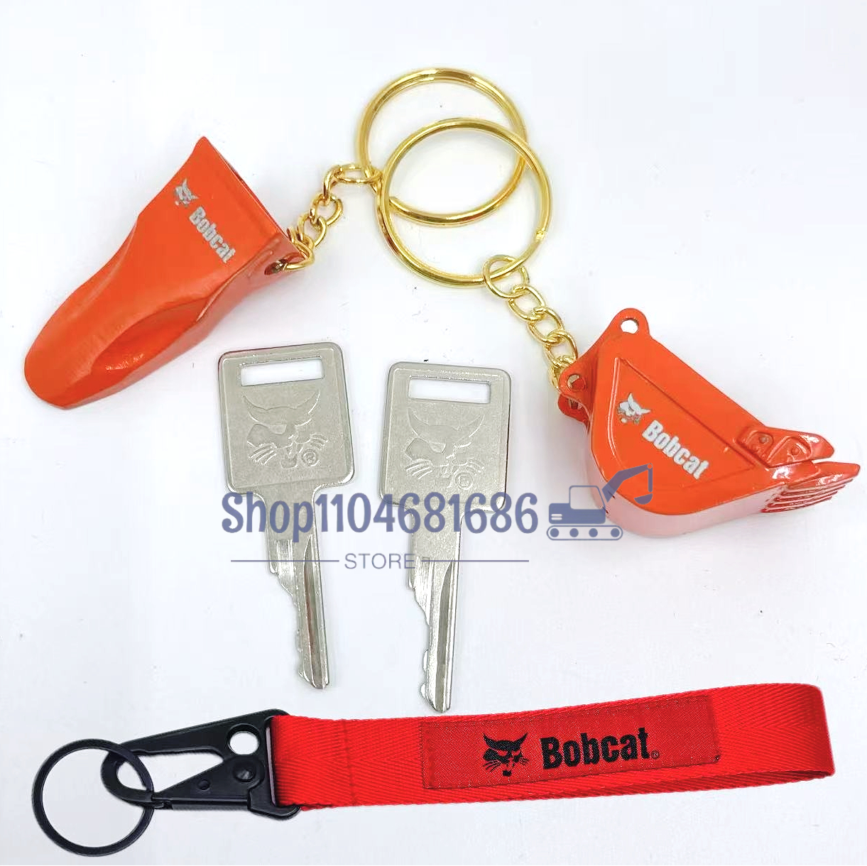 2pcs D250 Ignition Keys 669324 - Heavy Equipment Keychain incelemesi ve fiyatı