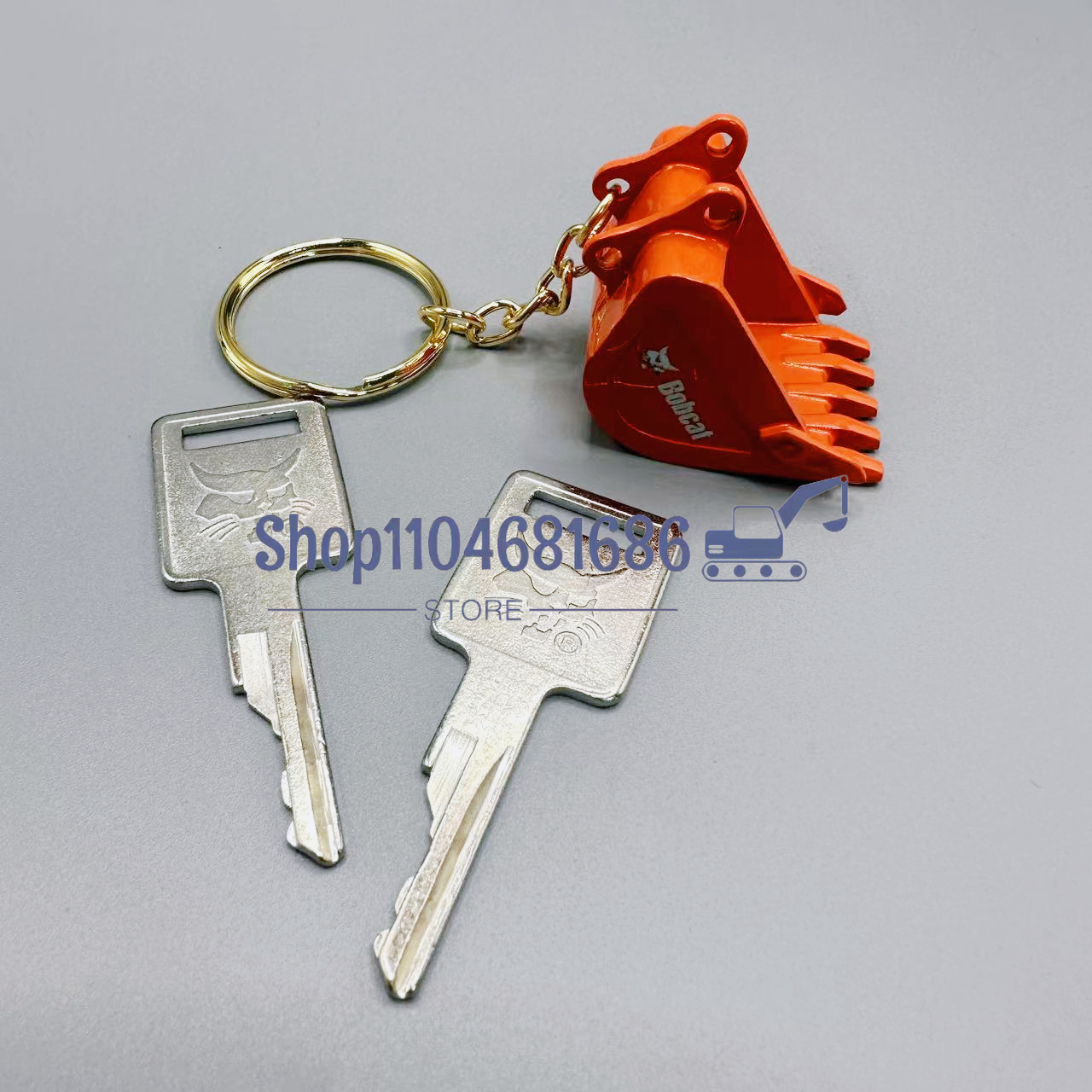 2pcs D250 Ignition Keys 669324 - Heavy Equipment Keychain incelemesi ve fiyatı