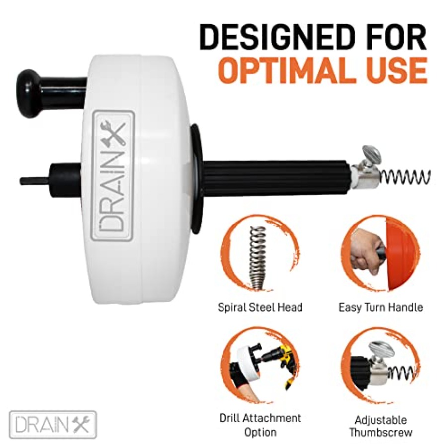 DrainX Power Pro 50-FT Steel D - Auger Drill Attachment incelemesi ve fiyatı