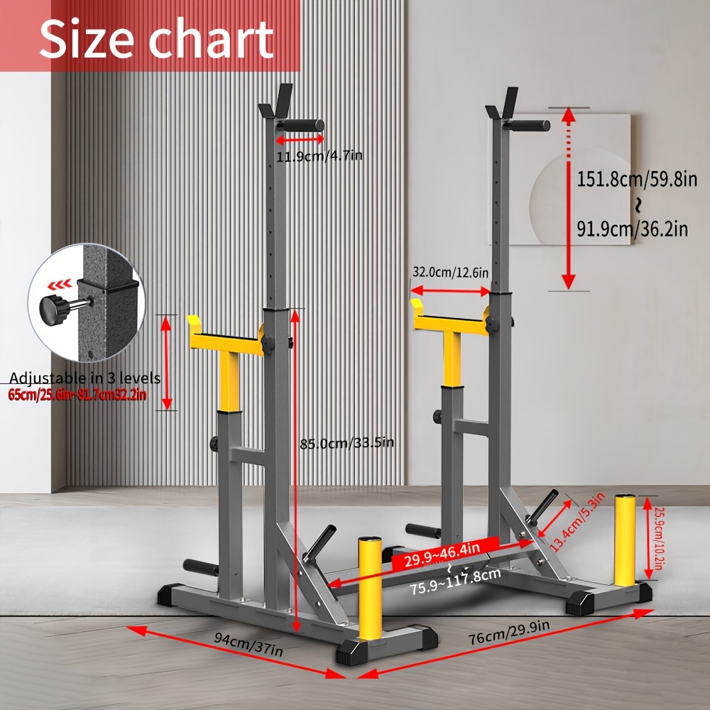 1 Squat Stand With Barbell Wei - Heavy Equipment Training incelemesi ve fiyatı