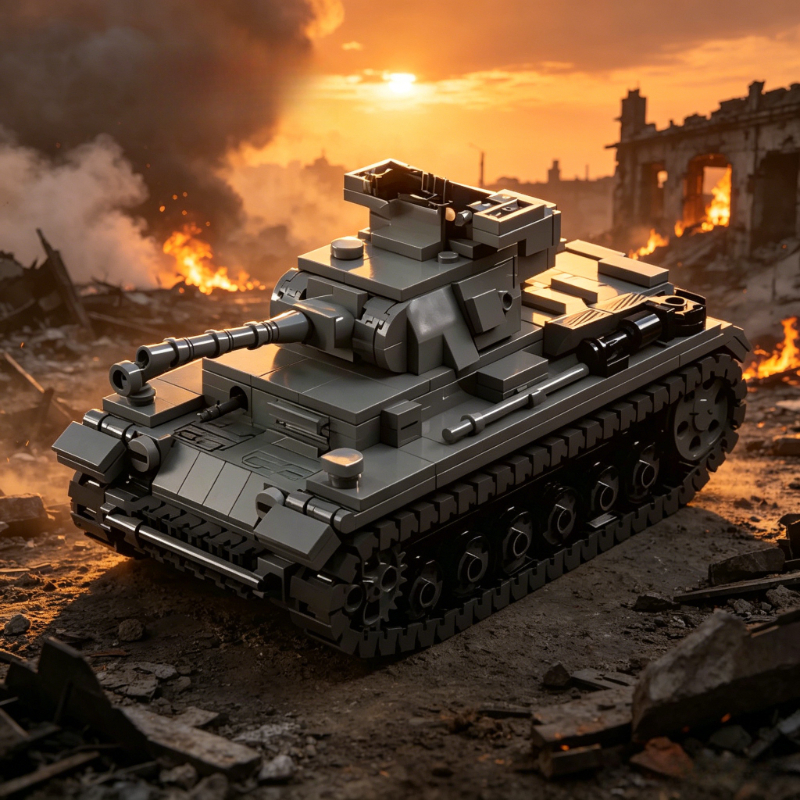 MOC WW2 F-type Heavy Tank War  - Heavy Equipment Certificate incelemesi ve fiyatı
