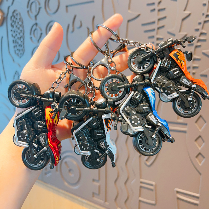 Cartoon Mini Harley Motorcycle - Heavy Equipment Keychain incelemesi ve fiyatı