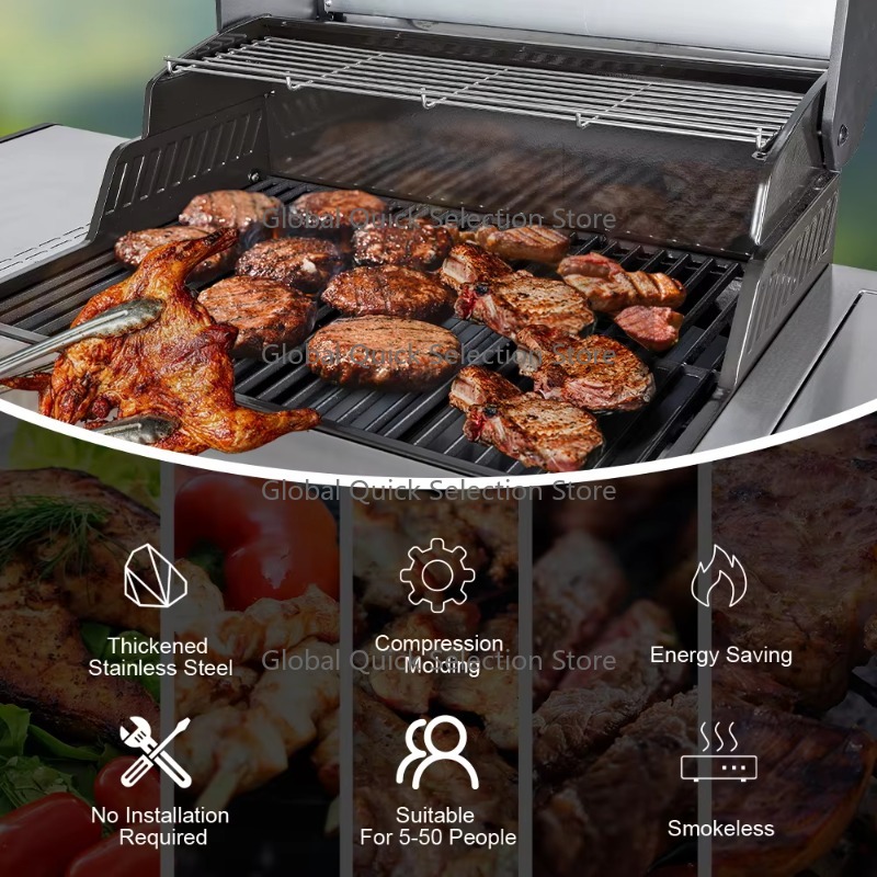 Heavy-duty Smokeless Gas BBQ G - Heavy Equipment Business incelemesi ve fiyatı
