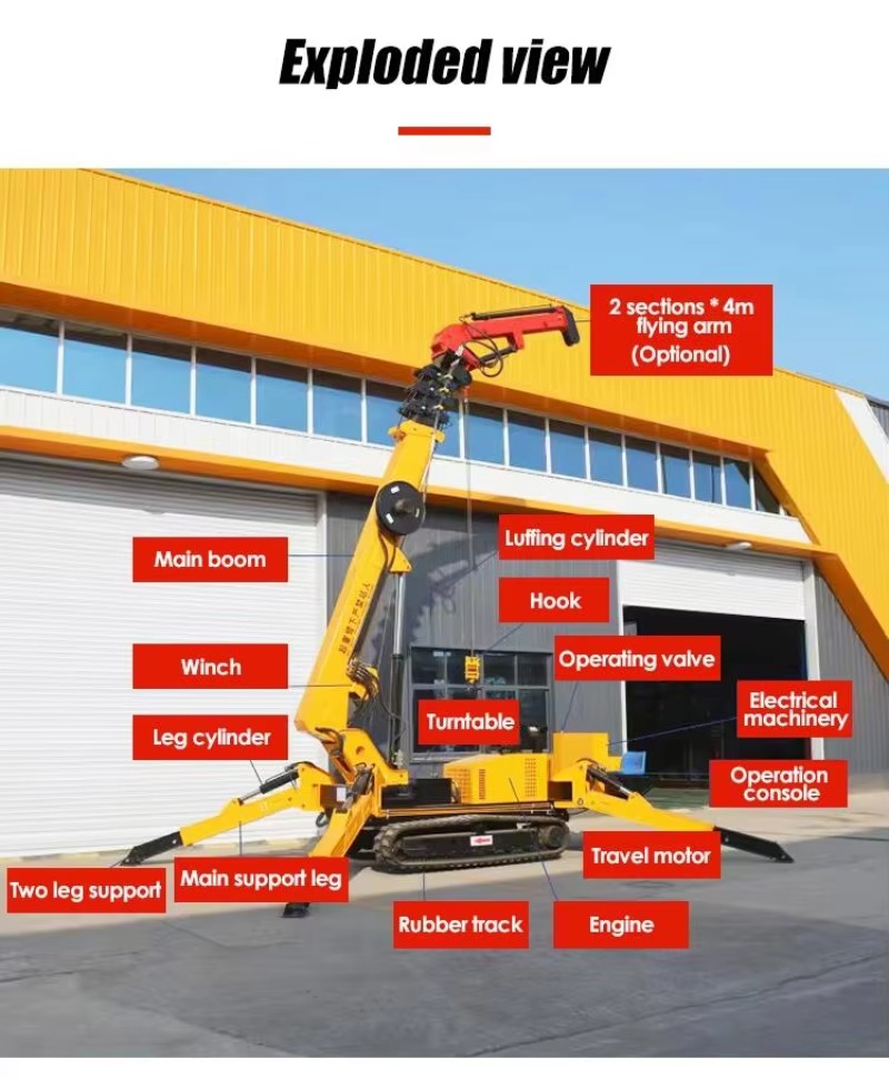 8T Hydraulic Spider Crane Heav - Heavy Equipment And Machinery incelemesi ve fiyatı