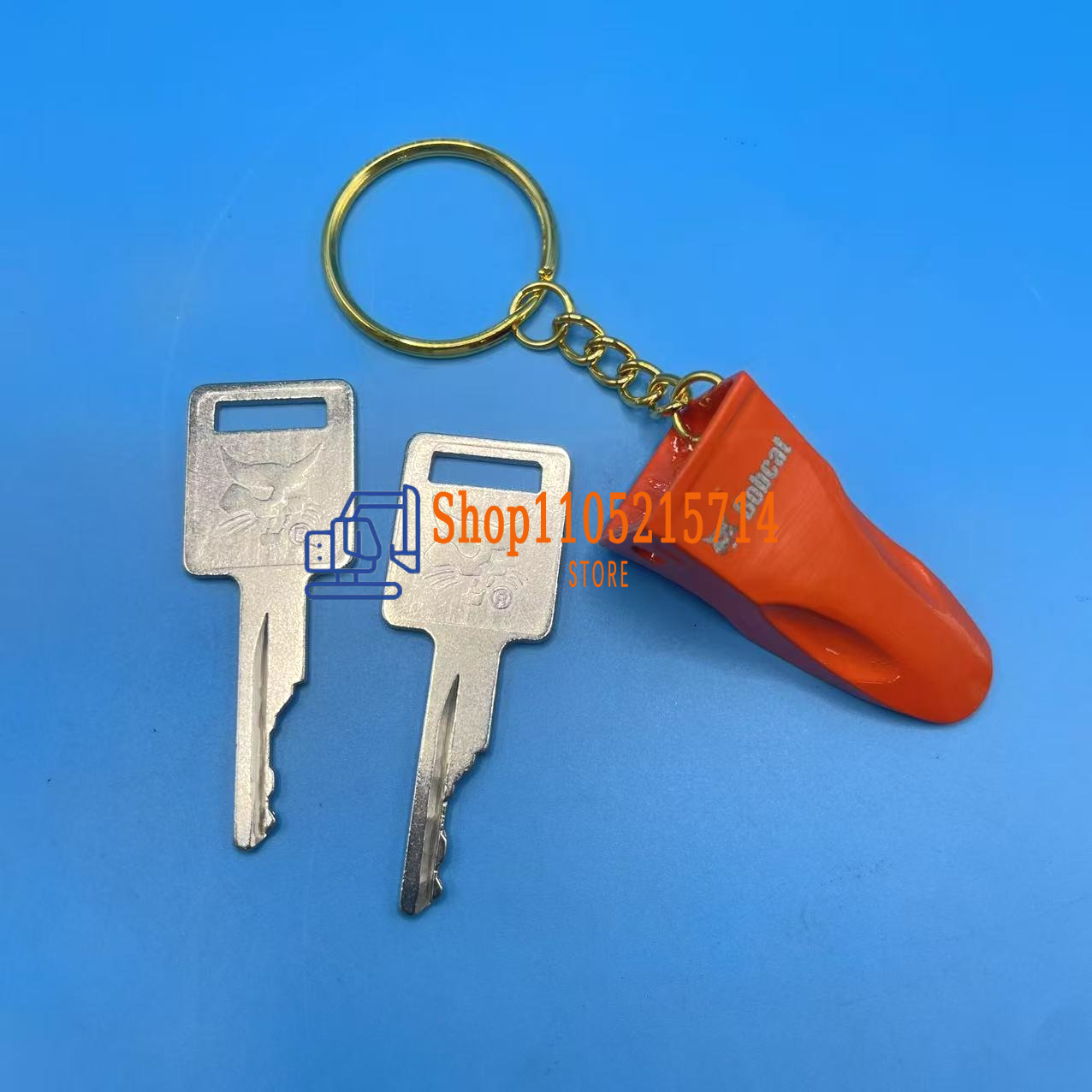 2pcs D250 Ignition Keys 669324 - Heavy Equipment Keychain incelemesi ve fiyatı