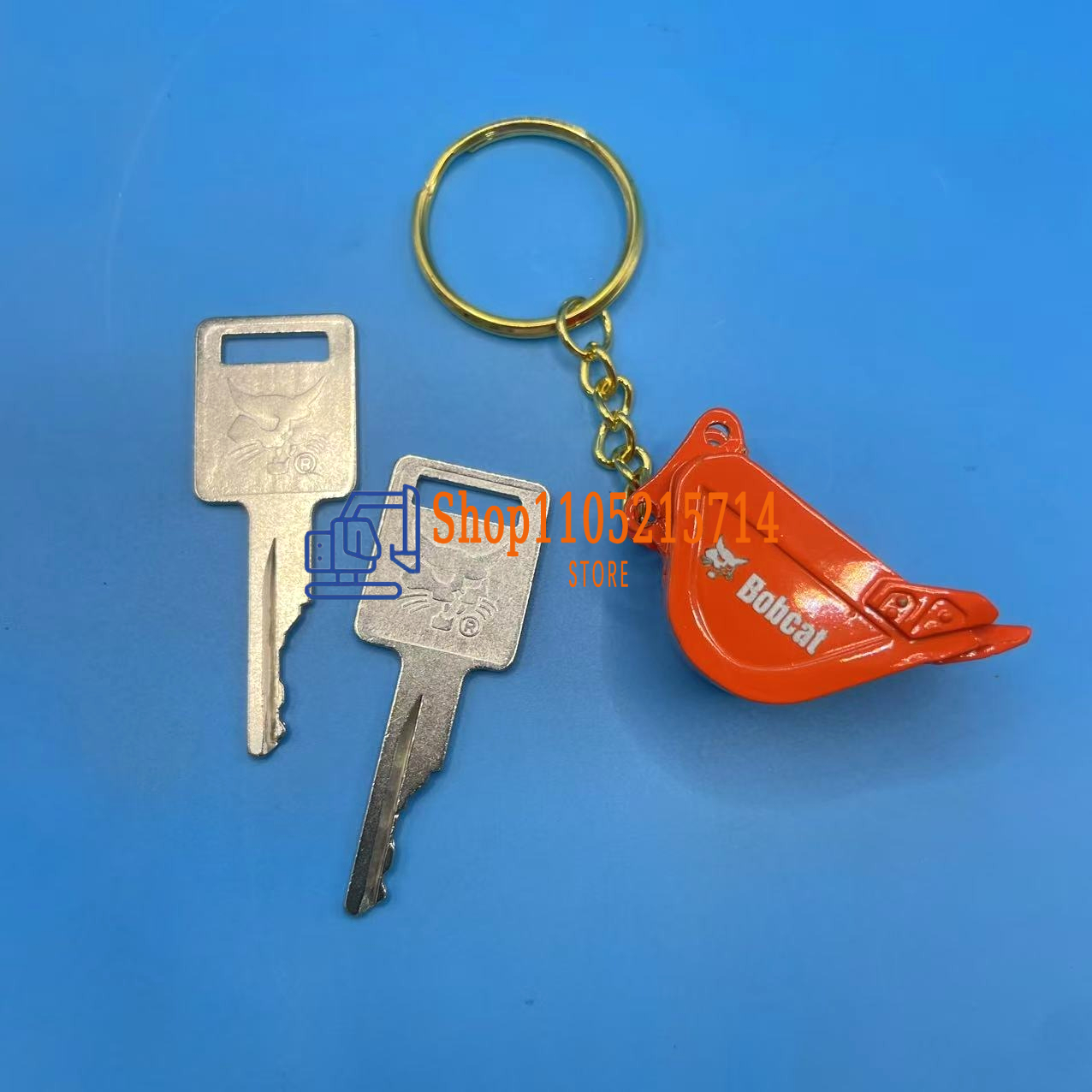 2pcs D250 Ignition Keys 669324 - Heavy Equipment Keychain incelemesi ve fiyatı
